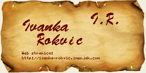 Ivanka Rokvić vizit kartica